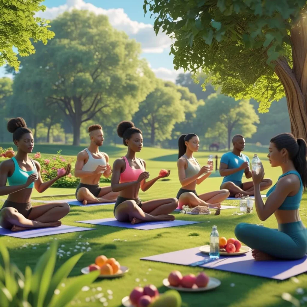 A person exercising outdoors as part of essential health tips for a happier and healthier life.